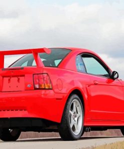 2000 Red Ford Mustang Car Diamond Paintings