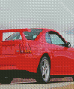 2000 Red Ford Mustang Car Diamond Paintings