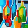 Abstract Bottles Diamond Paintings