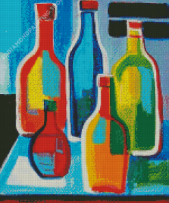 Abstract Bottles Diamond Paintings