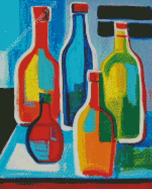 Abstract Bottles Diamond Paintings