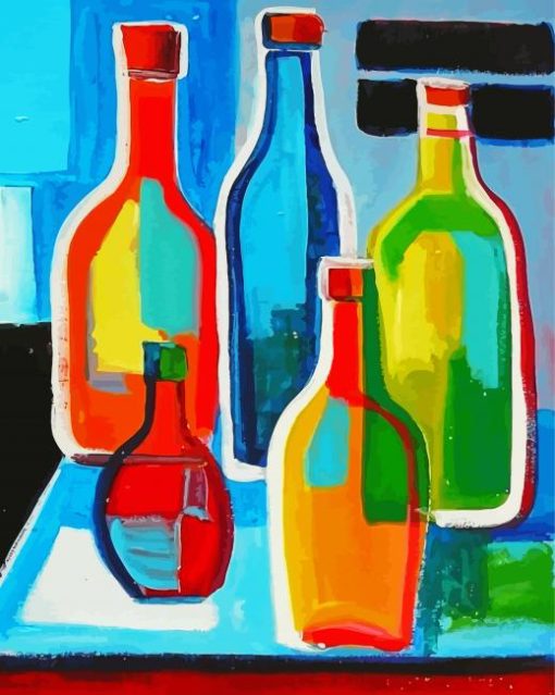 Abstract Bottles Diamond Paintings