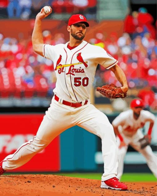 Adam Wainwright Baseball Pitcher Diamond Paintings