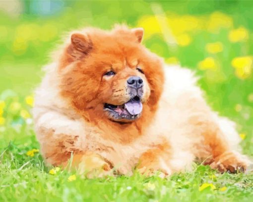 Aesthetic Chow Chow Pet Diamond Paintings