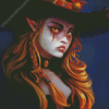 Aesthetic Red Witch Diamond Paintings