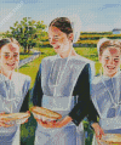 Amish Girls Diamond Paintings