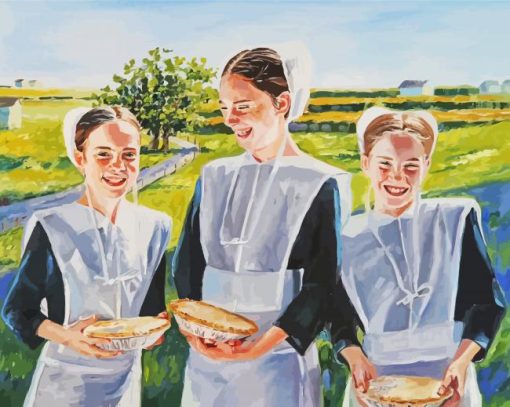 Amish Girls Diamond Paintings