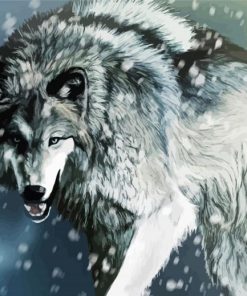 Angry Wolf Diamond Paintings