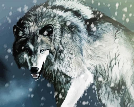 Angry Wolf Diamond Paintings