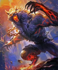 Animated Fenrir Diamond Paintings