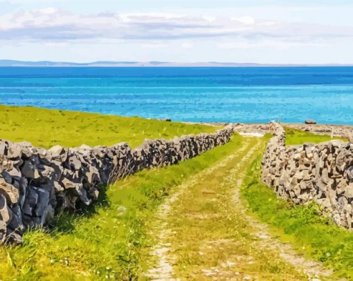 Aran Islands Ireland Landscape Diamond Paintings