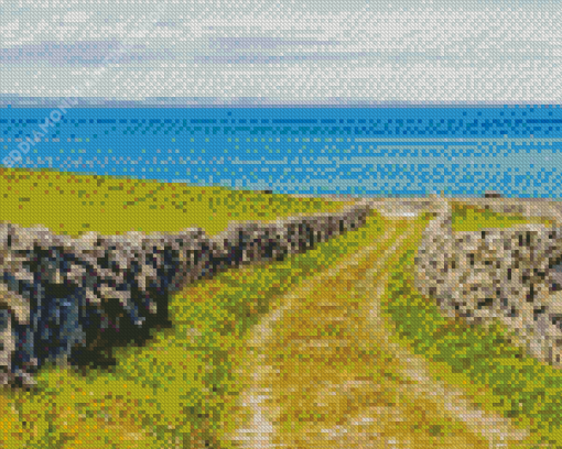 Aran Islands Ireland Landscape Diamond Paintings