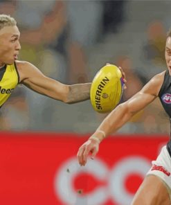 Australian Football League Players With Rugby Ball Diamond Paintings