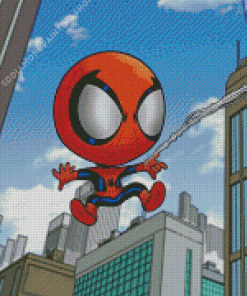 Baby Spider Man Super Hero Diamond Paintings