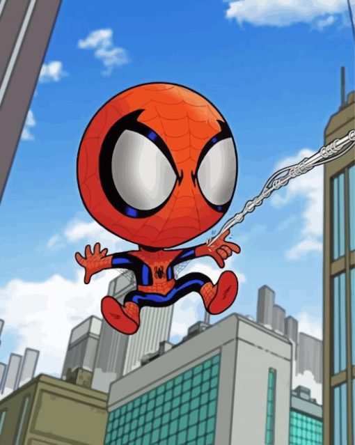 Baby Spider Man Super Hero Diamond Paintings