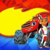 Blaze And The Monster Machines Movie Art Diamond Paintings