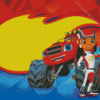 Blaze And The Monster Machines Movie Art Diamond Paintings