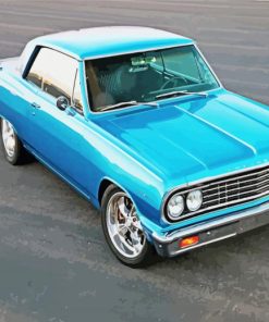 Blue Chevelle Malibu Ss Diamond Paintings