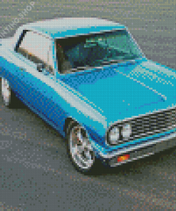 Blue Chevelle Malibu Ss Diamond Paintings