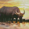 Bull With Horns Diamond Painting