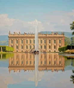 Chatsworth House Water Reflection Diamond Paintings