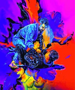 Colorful Jiu Jitsu Sport Art Diamond Paintings