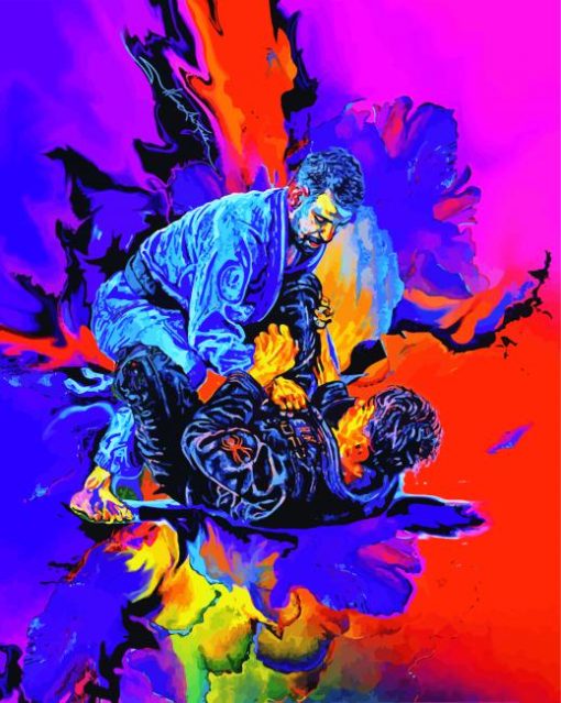 Colorful Jiu Jitsu Sport Art Diamond Paintings