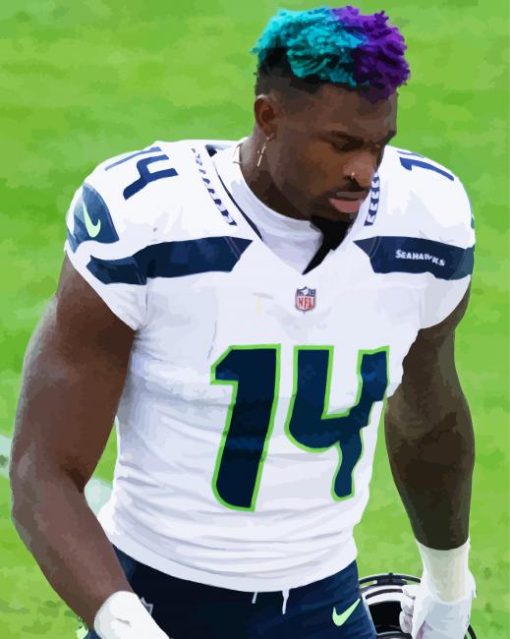 DeKaylin Metcalf Seahawks Player Diamond Paintings