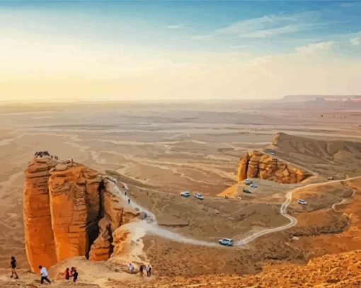 Edge Of The World Saudi Arabia Diamond Paintings