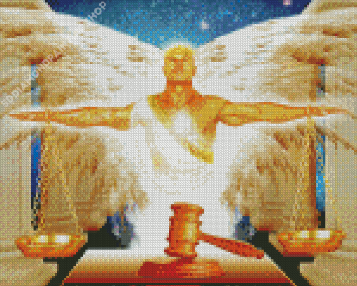 Fantasy Angel Of Justice Diamond Paintings