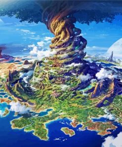 Fantasy Yggdrasil World Tree Diamond Paintings