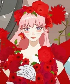 Floral Belle Anime Diamond Paintings