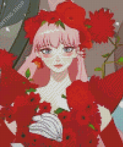 Floral Belle Anime Diamond Paintings