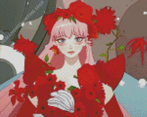 Floral Belle Anime Diamond Paintings