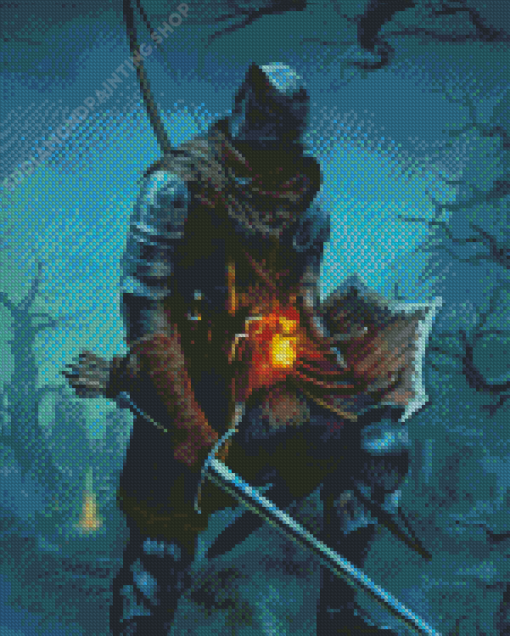 Forest Warrior Knight Diamond Paintings