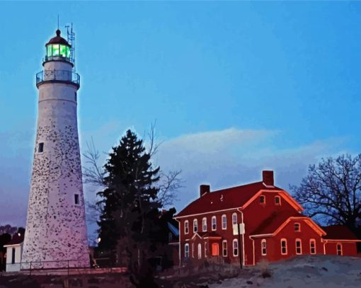 Fort Gratiot Lighthouse Diamond Paintings