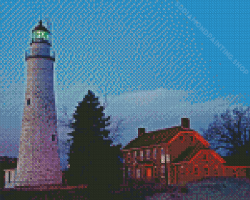 Fort Gratiot Lighthouse Diamond Paintings