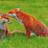 Fox Family Couple Diamond Paintings