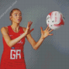 Helen Housby Netball Player Diamond Paintings