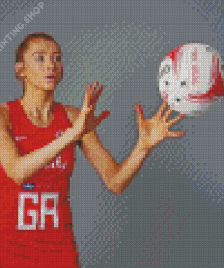 Helen Housby Netball Player Diamond Paintings