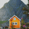 House And Mountain Diamond Paintings