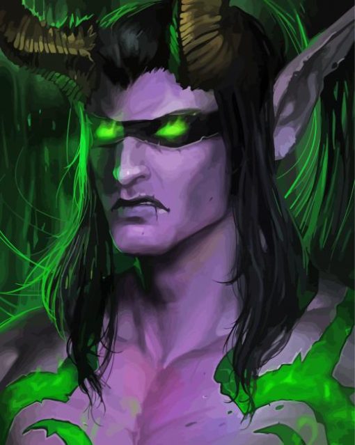 Illidan Stormrage Art Diamond Paintings