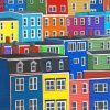 Jellybean Houses Row Newfoundland Diamond Paintings