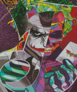 Joker Skull Abstract Diamond Paintings