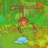 Jungle Monkey Cartoon Diamond Paintings