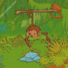 Jungle Monkey Cartoon Diamond Paintings