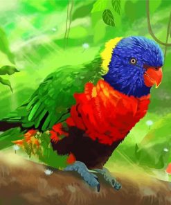 Lory Bird Art Diamond Paintings