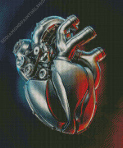 Mechanical Heart Diamond Paintings