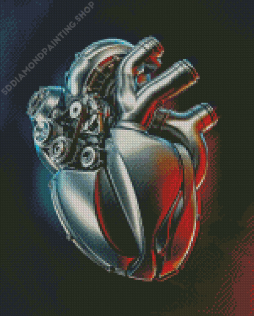 Mechanical Heart Diamond Paintings