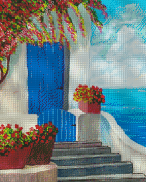 Mediterranean Seascape Art Diamond Paintings